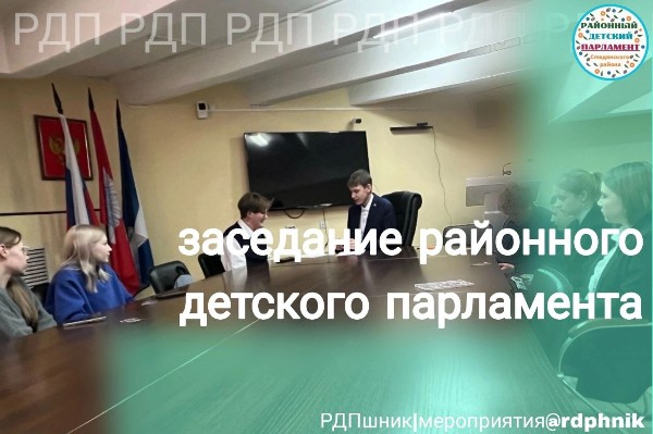 Заседание районного детского парламента
