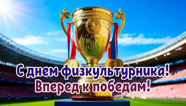 Уважаемые спортсмены и тренеры, ветераны спорта и любители физической культуры!  От всей души поздравляем вас с праздником спорта и здоровья – Днем физкультурника!