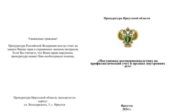 «Постановка несовершеннолетних на профилактический учет в органах внутренних дел»